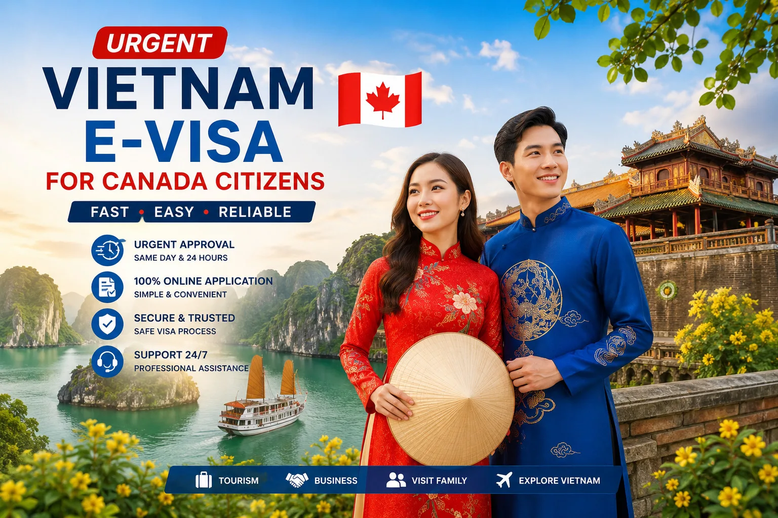 Urgent Vietnam E-visa For Canada