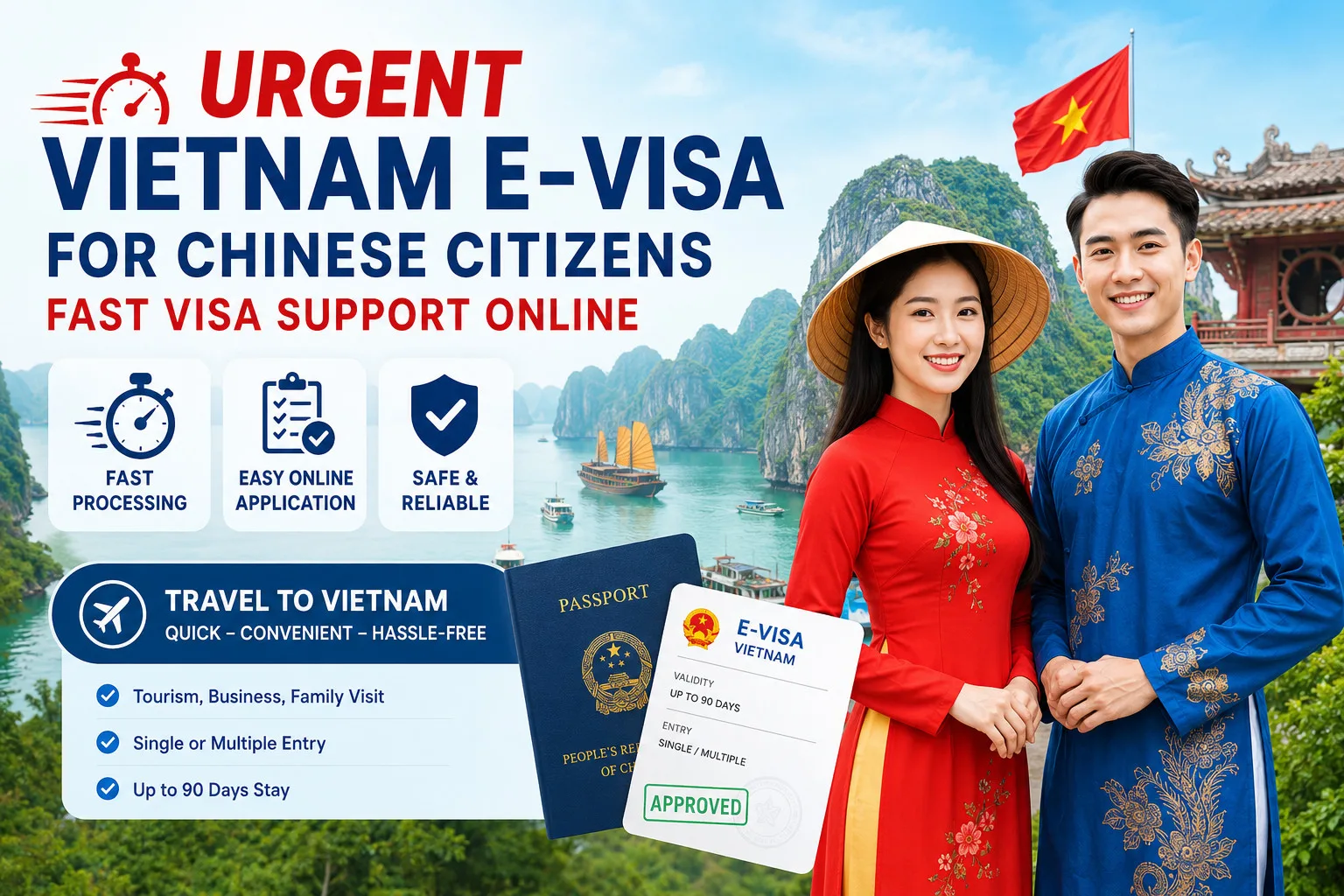 Urgent Vietnam E-visa For Chinese Citizens