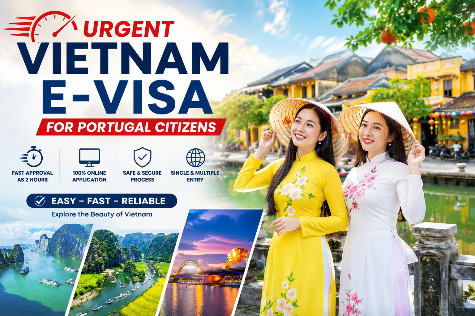 Urgent Vietnam E-visa For Portugal 2026