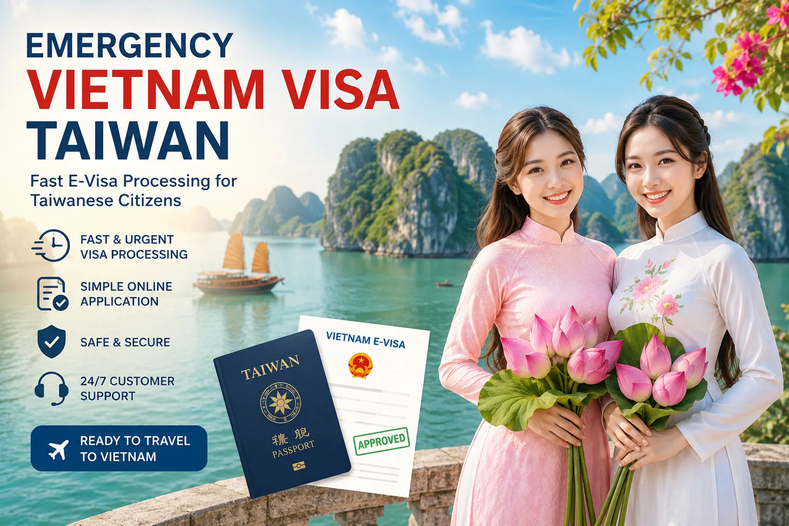 Emergency Vietnam Visa Taiwan
