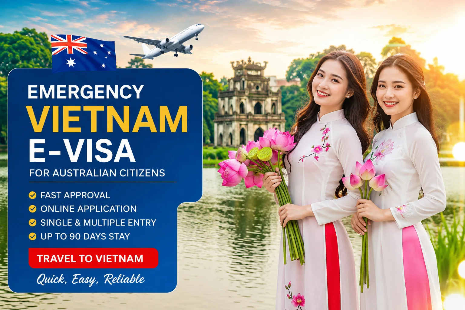 Emergency Vietnam E-visa For Australian Citizens