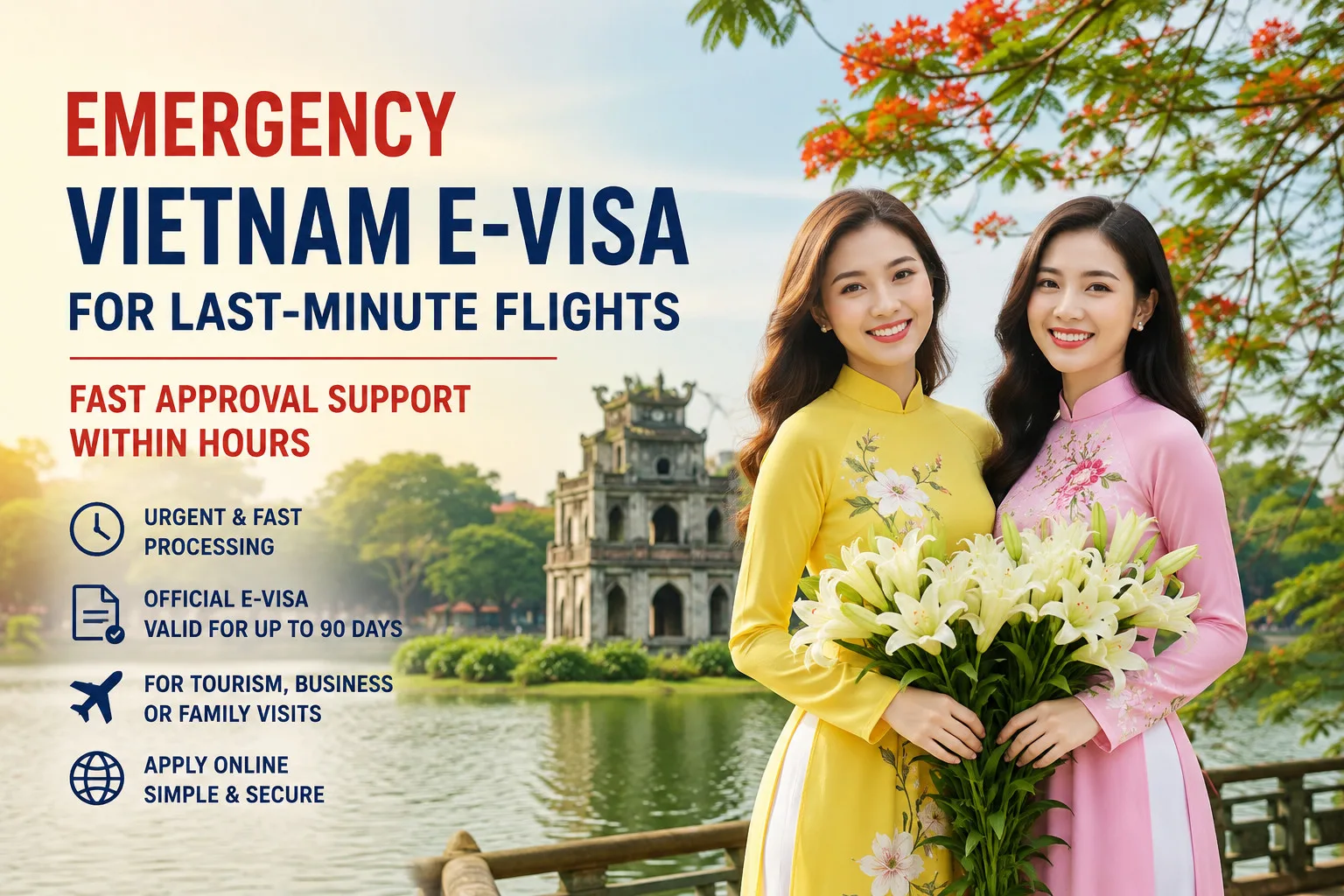 Emergency Vietnam E-visa For Last - Minute Flights
