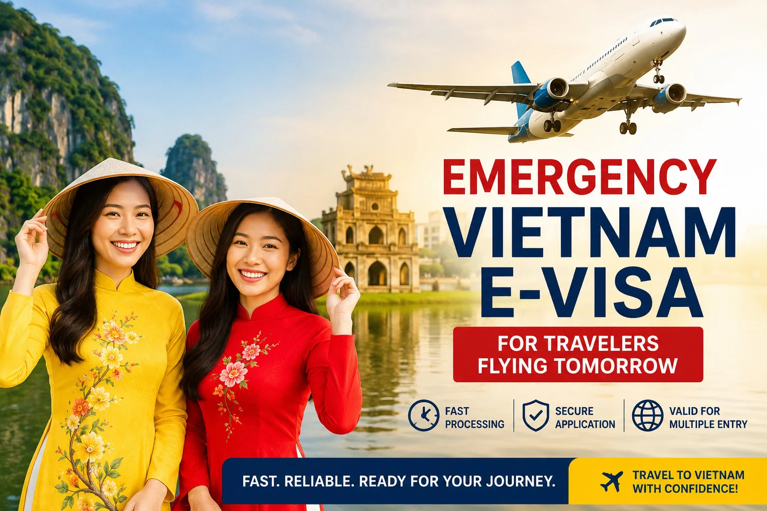 Emergency Vietnam E-visa For Travalers Flying Tomorrow