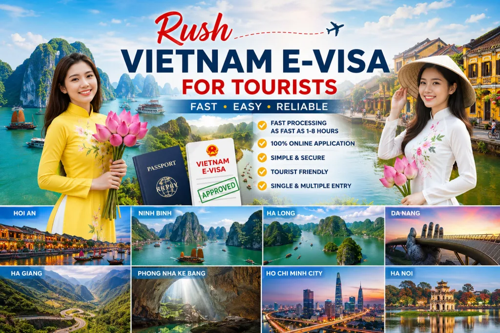 Rush Vietnam E-visa For Tourists