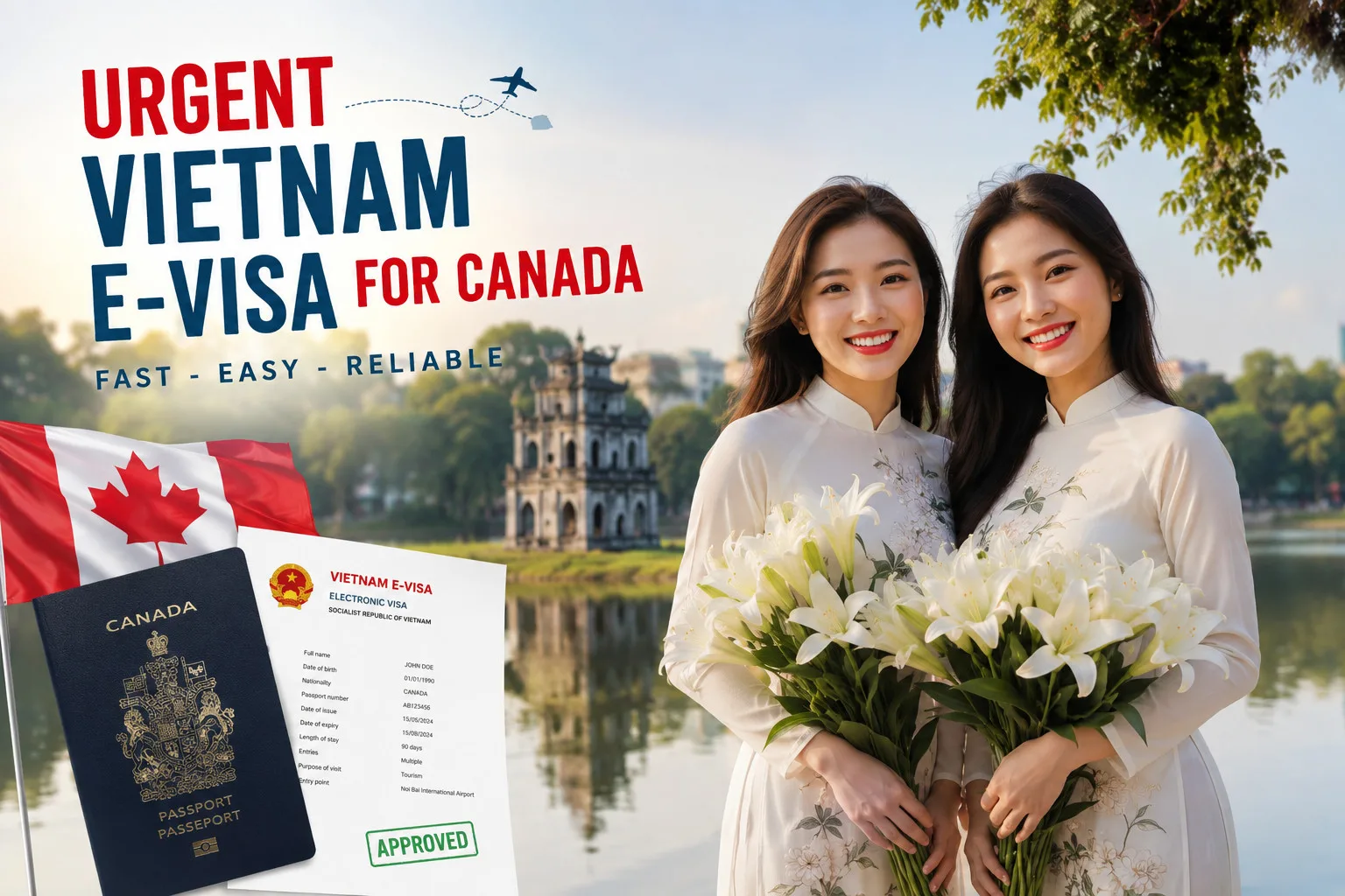 Urgent Vietnam E-visa For Canada Fast