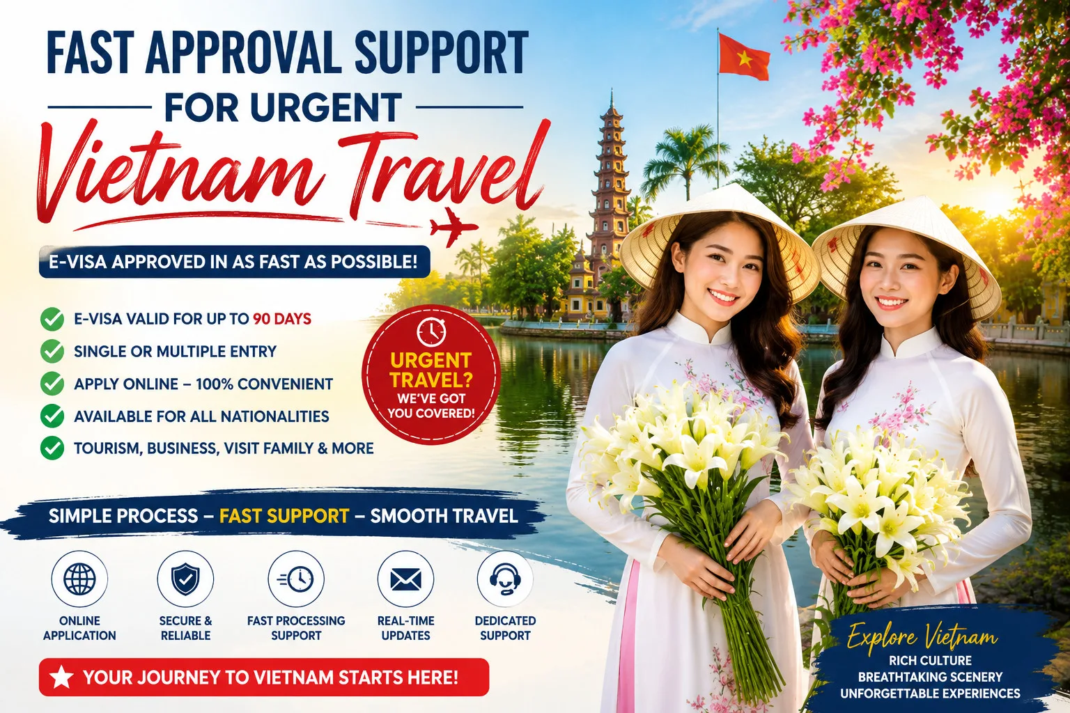Fast Approval Support For Urgent Vietnam Travel